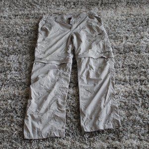 Columbia Omni-Shade Convertible Cargo Pants Men's Size 32 - 30 Beige Khaki EUC